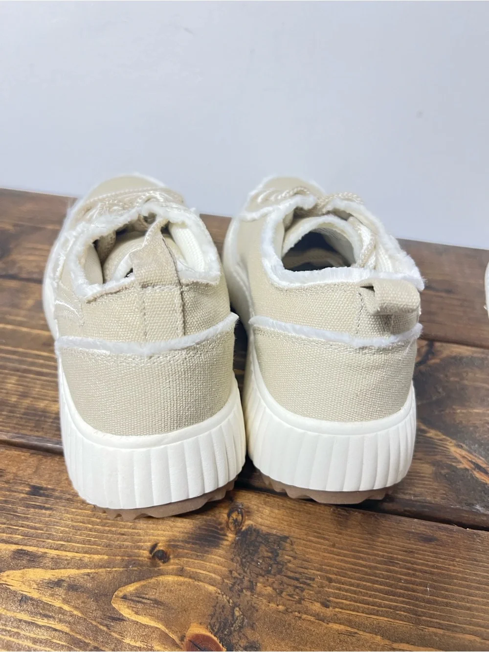 DREAM PAIRS [Kay] Denim Star Patchwork Platform Fashion Sneakers